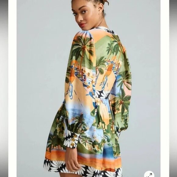 FARM Rio Carioca Mini Dress Wrap Size XS NWT - Picture 3 of 6